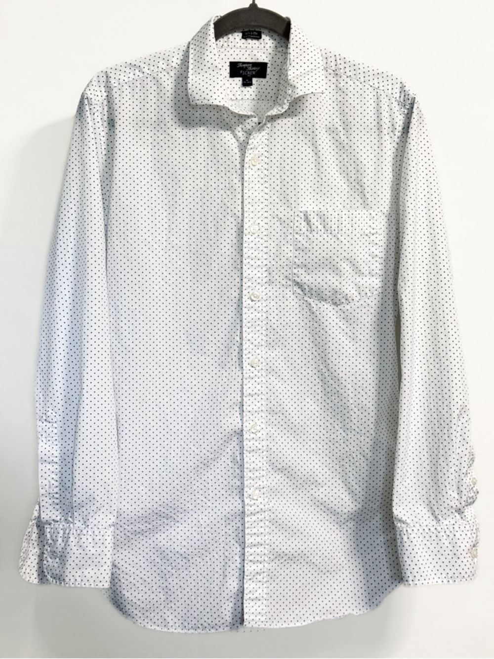 J.Crew Polka Dot Dress Shirt Men’s M 15-15.5 Cotton Button Down